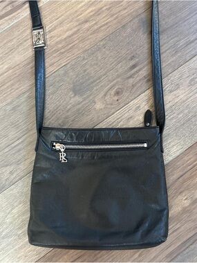 Ralph Lauren Black Leather Crossbody Bag